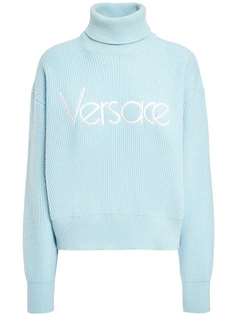 versace knit turtleneck|farfetch Versace sweaters.